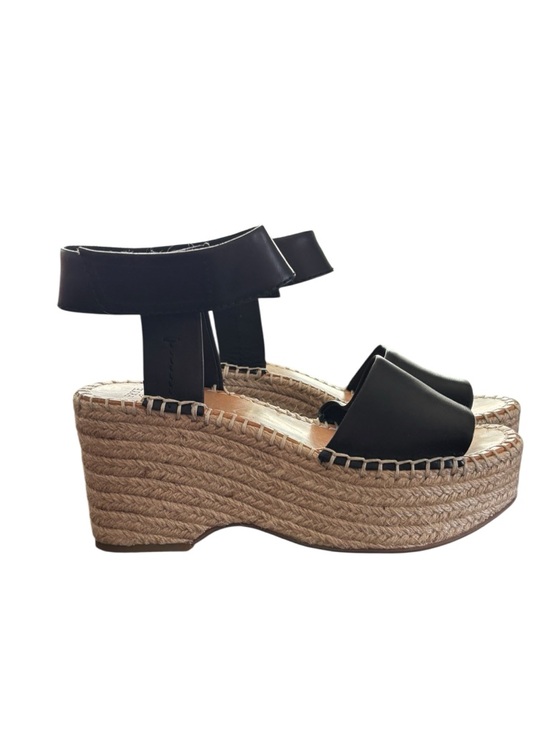 NWT Frye and Co Amber Espadrille Wedge Frye in Black Sz 5.5 Platform Boho - Picture 3 of 14
